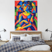 Weerspiegeling Canvas Afdruk (Insitu (Slaapkamer))