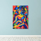 Weerspiegeling Canvas Afdruk (Insitu (Houten vloer))