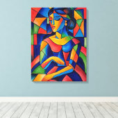 Weerspiegeling Canvas Afdruk (Insitu (Houten vloer))