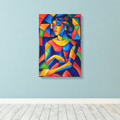 Weerspiegeling Canvas Afdruk (Insitu (Houten vloer))