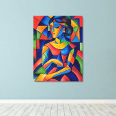 Weerspiegeling Canvas Afdruk (Insitu (Houten vloer))