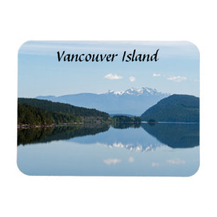 Weerspiegeling in een meer - Vancouver Island, Can Magneet