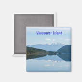 Weerspiegeling in een meer - Vancouver Island, Can Magneet (Voorkant / Achterkant)