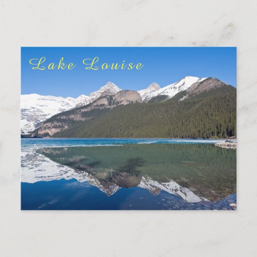 Weerspiegeling op Lake Louise - Banff NP, Canada Briefkaart (Voorkant)