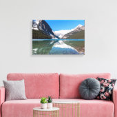 Weerspiegeling op Lake Louise - Banff NP, Canada Canvas Afdruk (Insitu (Woonkamer))