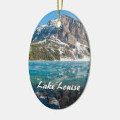 Weerspiegeling op Lake Louise - Banff NP, Canada Keramisch Ornament (Links)