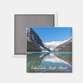 Weerspiegeling op Lake Louise - Banff NP, Canada Magneet (Voorkant / Achterkant)