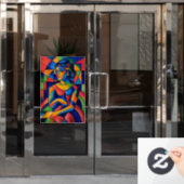 Weerspiegeling Raamsticker (Kantoordeur)