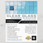 Weerspiegeling, Ruitenreiniger, Reclame voor schoo Flyer (Voorkant)