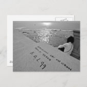 Weerspiegeling van het zeeoppervlak briefkaart (Voorkant / Achterkant)