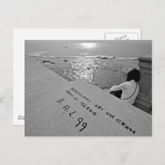 Weerspiegeling van het zeeoppervlak briefkaart (Voorkant / Achterkant)