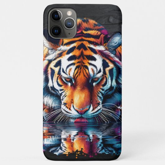 Weerspiegeling van tijger die water drinkt Case-Mate iPhone case (Achterkant)