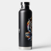 Weerspiegeling van tijger die water drinkt waterfles (Rechts)