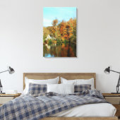Weerspiegelingen in Jersey Canvas Afdruk (Insitu (Slaapkamer))