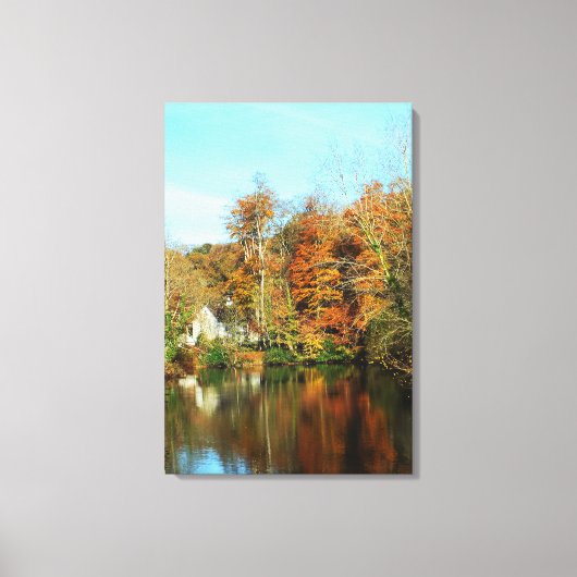 Weerspiegelingen in Jersey Canvas Afdruk (Voorkant)