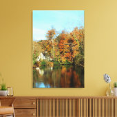 Weerspiegelingen in Jersey Canvas Afdruk (Insitu (Woonkamer))