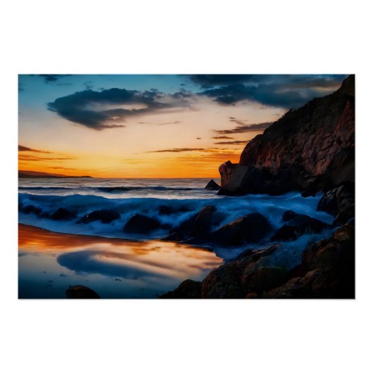 Weerspiegelingen van de dageraad perfect poster (Voorkant)