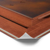 Weerspiegelingen van het bergmeer Fake Window Illu Poster (Hoek)