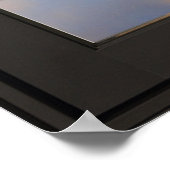 Weerspiegelingen van het bergmeer Fake Window Illu Poster (Hoek)