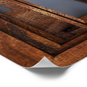 Weerspiegelingen van het bergmeer Fake Window Illu Poster (Hoek)