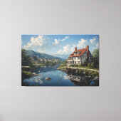 Weerspiegelingen van Stilte Canvas Afdruk (Voorkant)