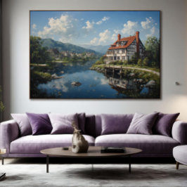 Weerspiegelingen van Stilte Canvas Afdruk