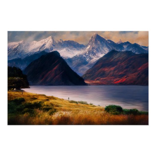 Weerspiegelingen van Zonsondergang Perfect Poster (Voorkant)