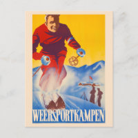 Weersportgroepering Nederlands Vintage Poster 1944