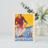 Weersportgroepering Nederlands Vintage Poster 1944 Briefkaart (Staand voorkant)