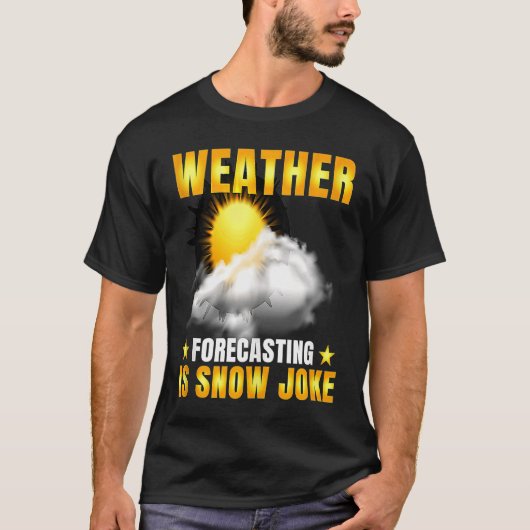 Weersprognose: sneeuwtoeter klimaat t-shirt (Voorkant)
