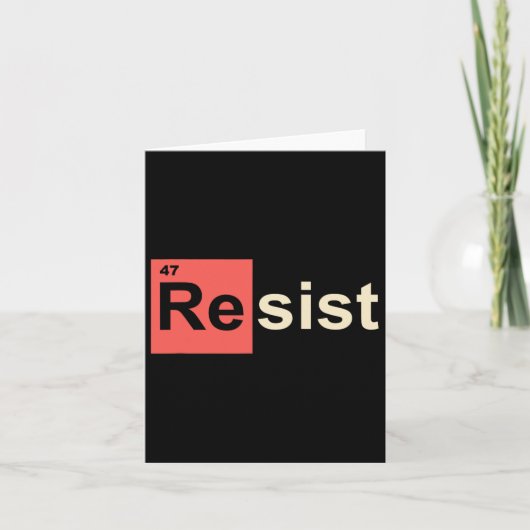 Weersta 47 Trump Element Chemisch Symbool Kaart (Voorkant)