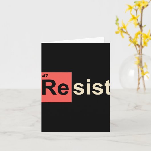 Weersta 47 Trump Element Chemisch Symbool Kaart (Gele Bloem)