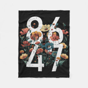 Weersta 86 47 Bloemen Poppy Protest Vrouwen Kinder Fleece Deken