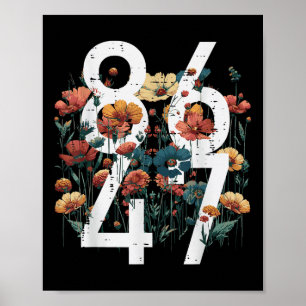 Weersta 86 47 Bloemen Poppy Protest Vrouwen Kinder Poster