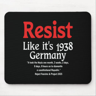 Weersta alsof het 1938 Duitsland 18 is Muismat