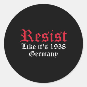 Weersta alsof het 1938 Duitsland 5 is Ronde Sticker
