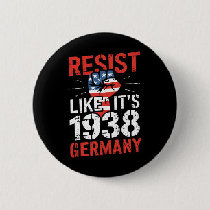 Weersta alsof het 1938 Duitsland Activist Afwijzen Ronde Button 5,7 Cm