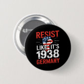 Weersta alsof het 1938 Duitsland Activist Afwijzen Ronde Button 5,7 Cm (Voorkant /achterkant)