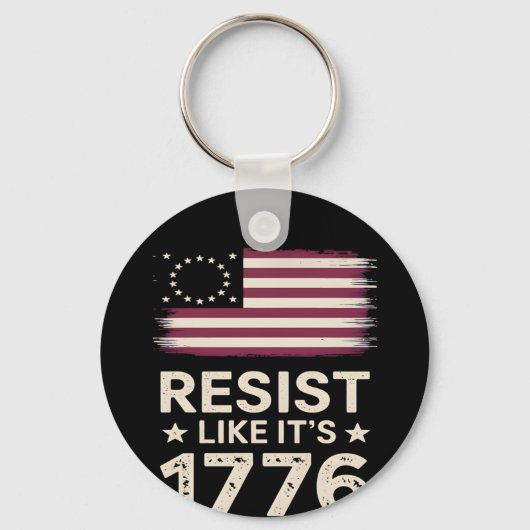 Weersta alsof het de Amerikaanse conservatieve vla Sleutelhanger (Voorkant)