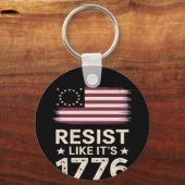 Weersta alsof het de Amerikaanse conservatieve vla Sleutelhanger (Voorkant)