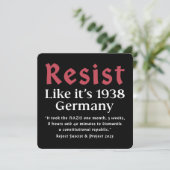 Weersta alsof het Duitsland van 1938 is Kaart (Staand voorkant)