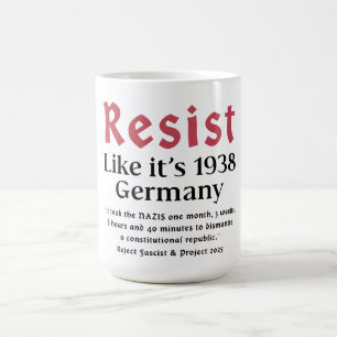Weersta alsof het Duitsland van 1938 is Koffiemok