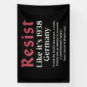 Weersta alsof het Duitsland van 1938 is Spandoek (Verticaal)