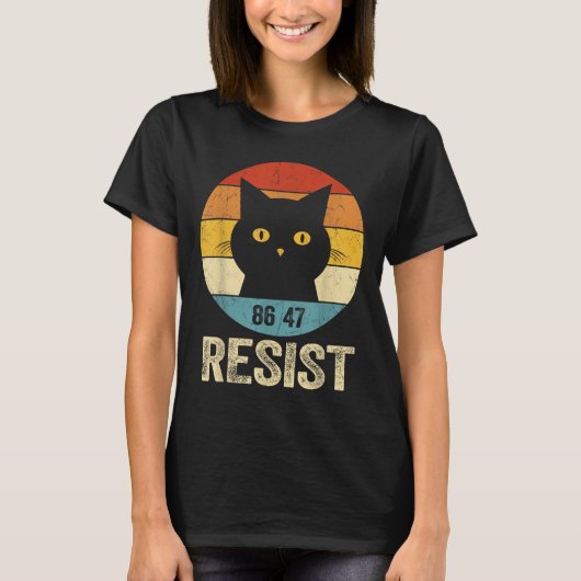Weersta Anti Trump T-shirt Retro Weersta Anti Trum (Voorkant)