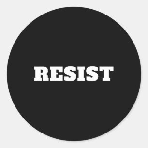 Weersta. Anti-Trump #verzet tegen Donald Trump Ronde Sticker