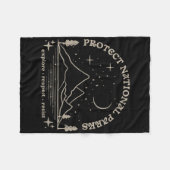 Weersta Bescherm onze Nationale Parken Graphic Ant Fleece Deken (Voorkant (Horizontaal))