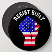 Weersta Bigly | anti-Trump Ronde Button 6,0 Cm (Voorkant /achterkant)