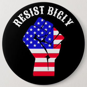 Weersta Bigly   anti-Trump Ronde Button 6,0 Cm