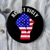 Weersta Bigly | anti-Trump Ronde Button 6,0 Cm (In situ)