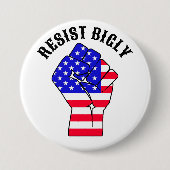 Weersta Bigly | anti-Trump Ronde Button 7,6 Cm (Voorkant)